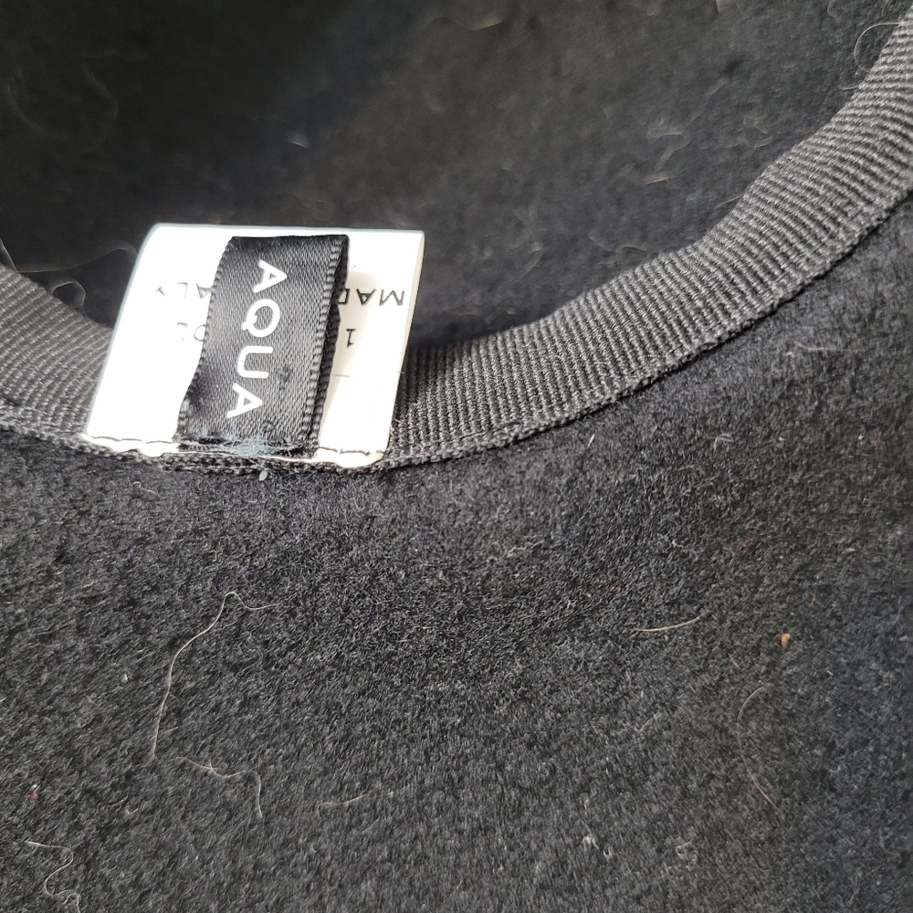 Black Wool Hat - image 5